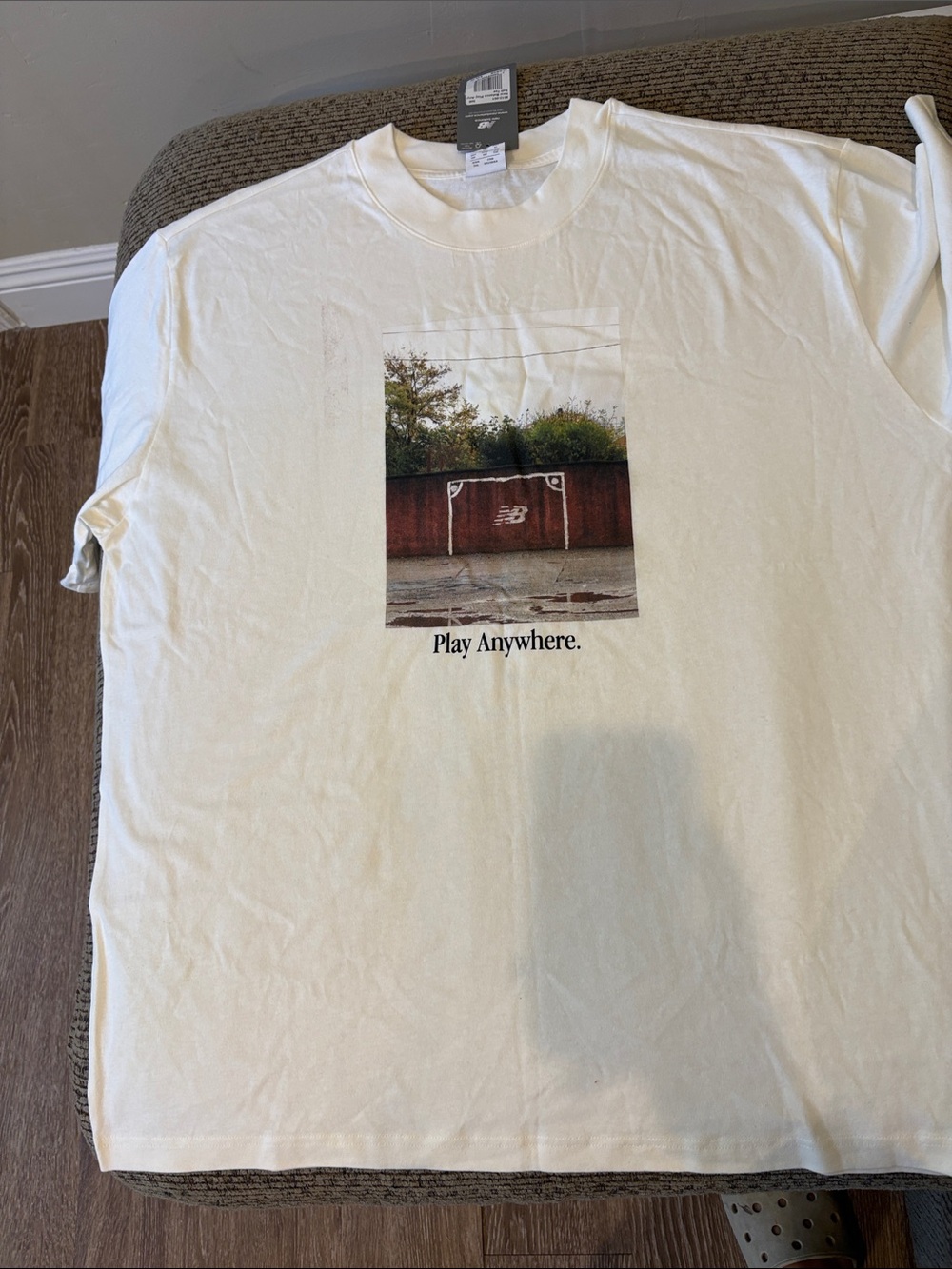 New Balance White 'Play Anywhere' Graphic Tee